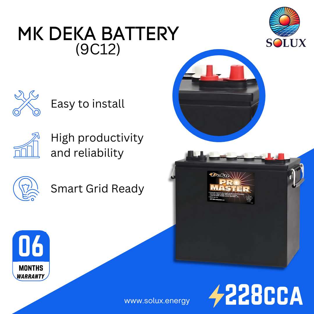 This is an image of MK Deka 9C12 Floor Scrubber Batteries